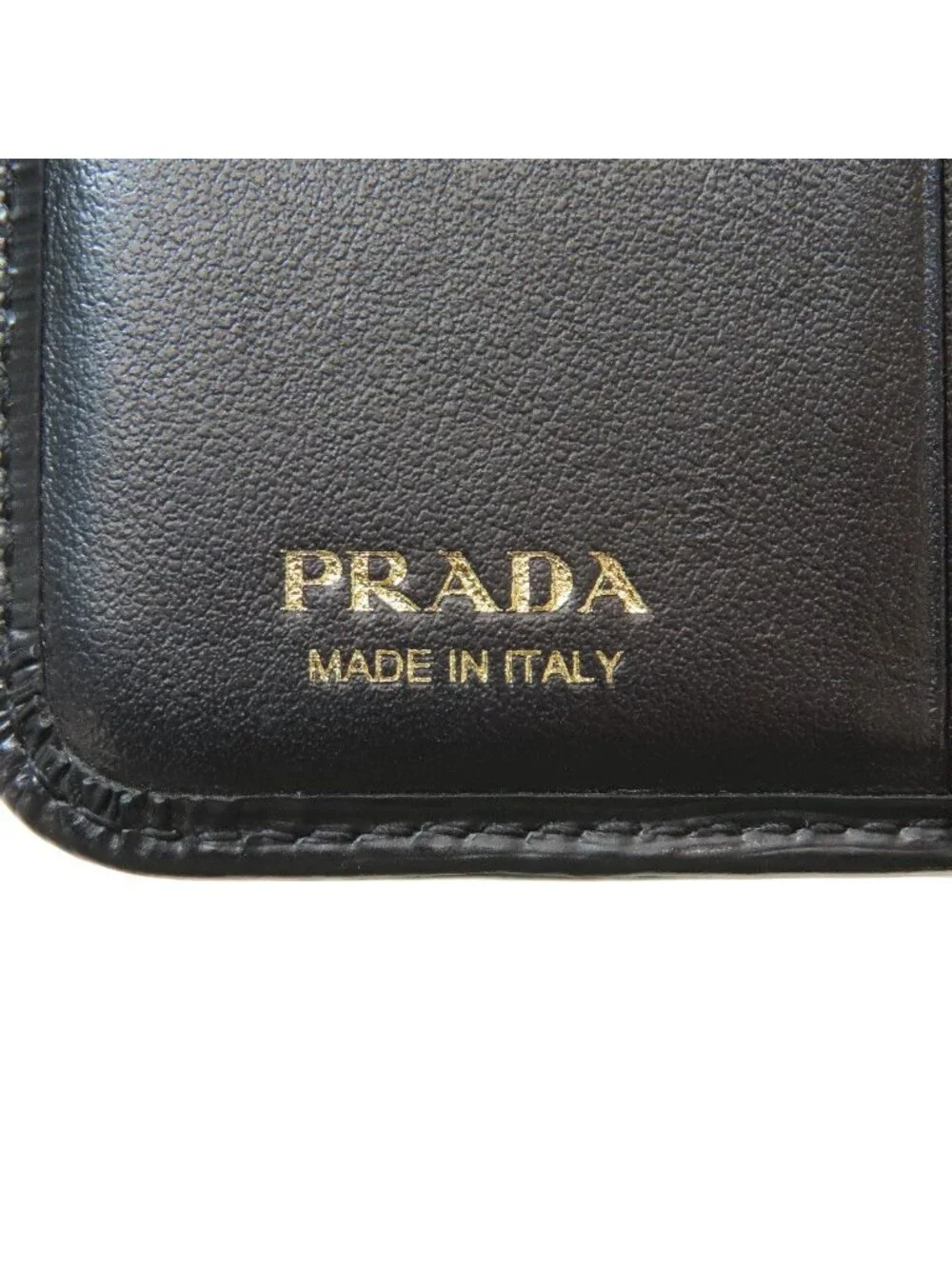 Prada Logo Bifold Wallet with Coin Pocket Saffiano